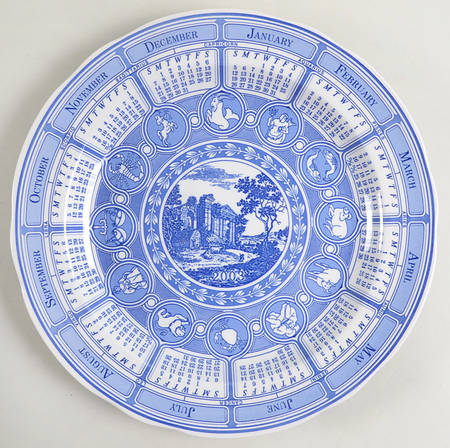 Blue Room Collection "2003" Calendar Plate by Spode