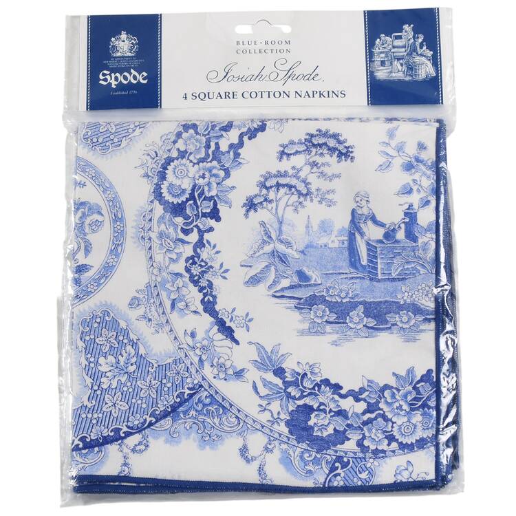 Blue Room Collection Cloth Napkin - Set of 4