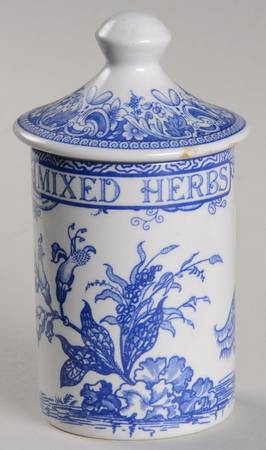 Blue Room Collection Spice Jar Set Individual Jar & Lid
