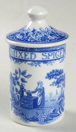 Blue Room Collection Spice Jar Set Individual Jar & Lid