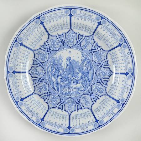 Blue Room Collection "2000" Calendar Plate by Spode