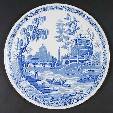 Blue Room Collection Cake Plate
