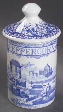 Blue Room Collection Spice Jar Set Individual Jar & Lid