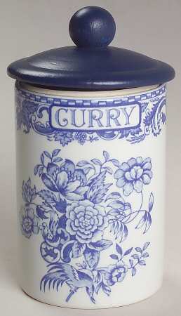 Blue Room Collection Spice Jar Set Individual Jar & Lid