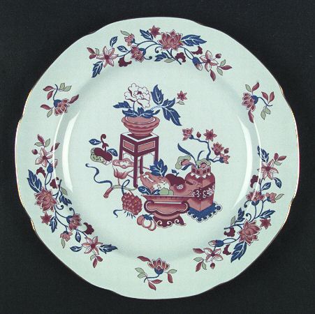 Bowpot Multicolor (Rust, Green, Blue) by Spode