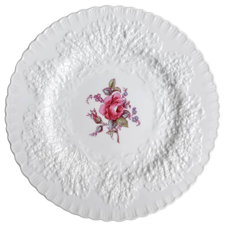 Bridal Rose (No Gold Trim) Luncheon Plate