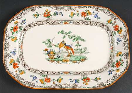 Bridal Veil 10" Oval Serving Platter