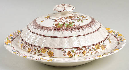Buttercup (Older Backstamp) Muffin Dish & Lid
