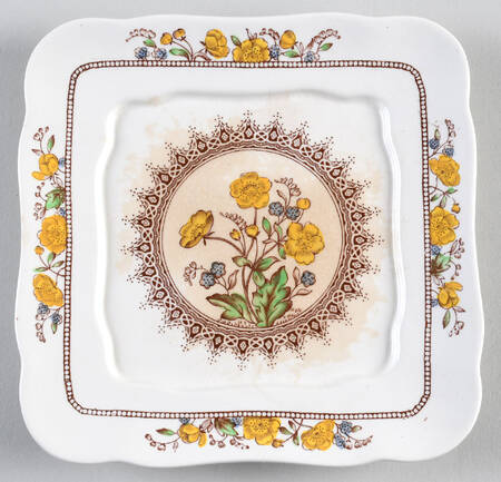 Buttercup (Older Backstamp) Square Butter No Lid
