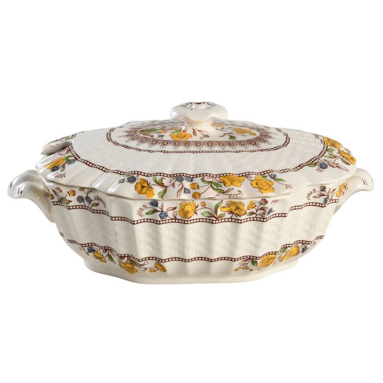 Buttercup (Older Backstamp) Gravy Boat & Lid