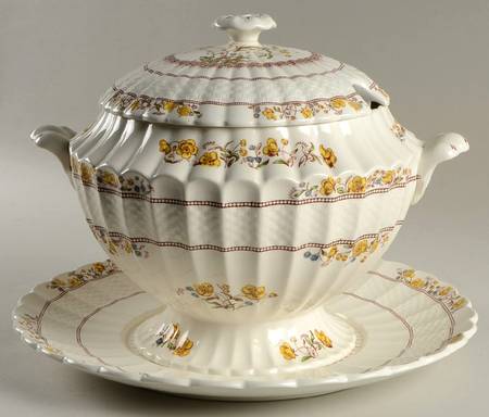 Buttercup (Older Backstamp) Tureen & Lid w/Underplate