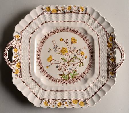 Buttercup (Older Backstamp) Handled Cake Plate