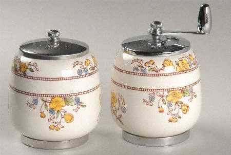 Buttercup (Older Backstamp) Salt Mill & Pepper Mill Set