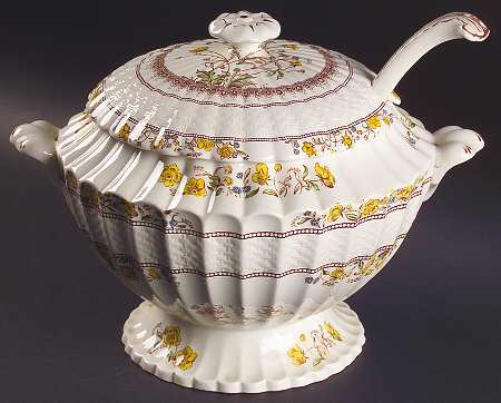 Buttercup (Older Backstamp) Tureen & Lid w/Ladle