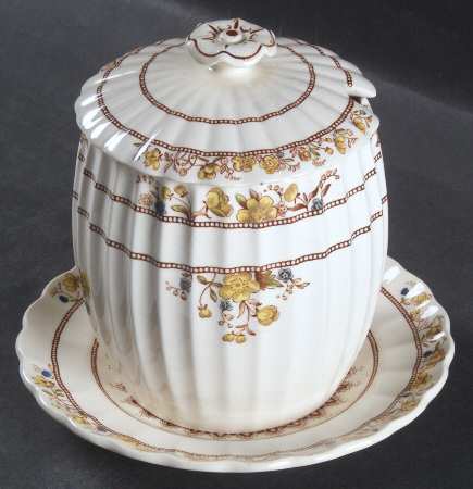 Buttercup (Older Backstamp) Honey Pot with Lid & Underplate