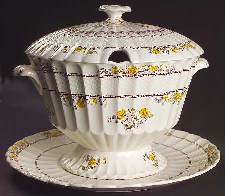 Buttercup (Older Backstamp) Tureen & Lid W/Underplate