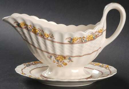 Buttercup (Older Backstamp) Gravy Boat & Underplate/Relish