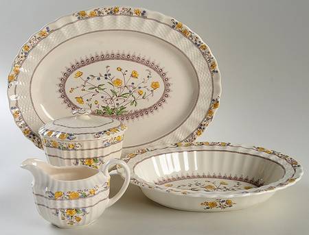Buttercup (Newer Backstamp) 5 Piece Hostess Set