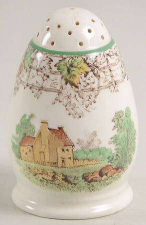 Byron Multicolor (Green Trim) Salt Shaker