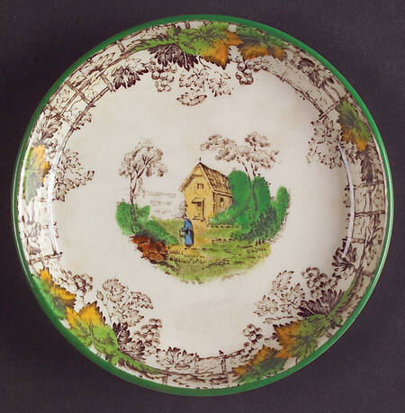 Byron Multicolor (Green Trim) Coaster by Spode