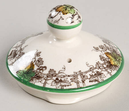 Byron Multicolor (Green Trim) Lid for Mini Teapot