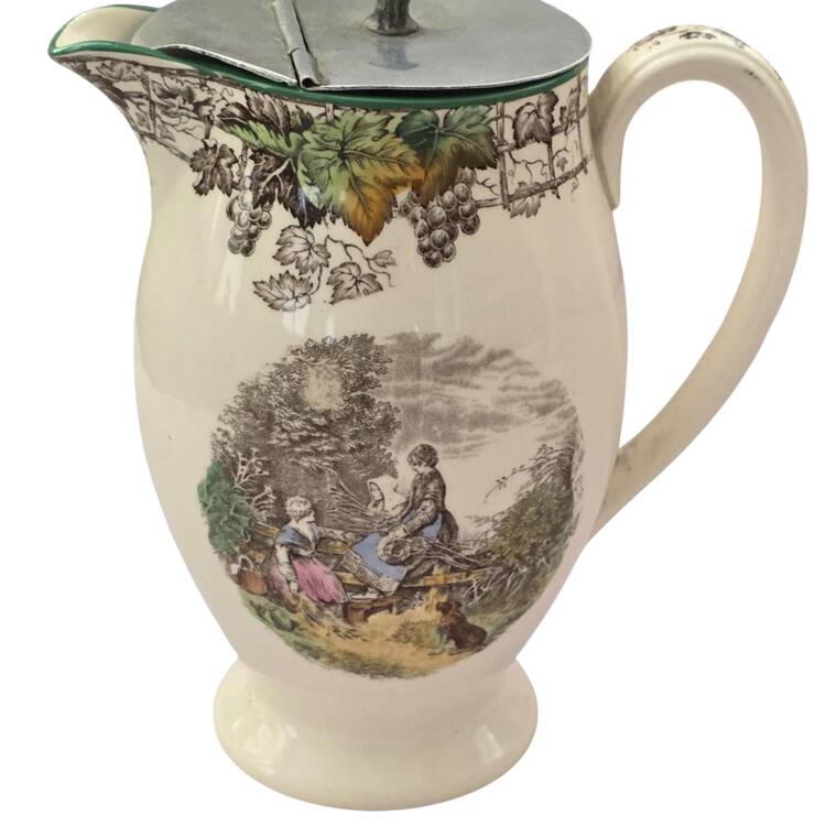 Byron Multicolor (Green Trim) 16 Oz Pitcher