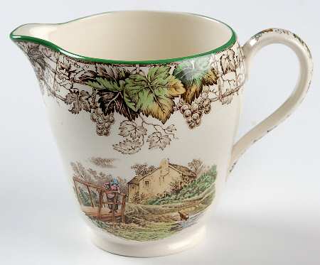 Byron Multicolor (Green Trim) Creamer