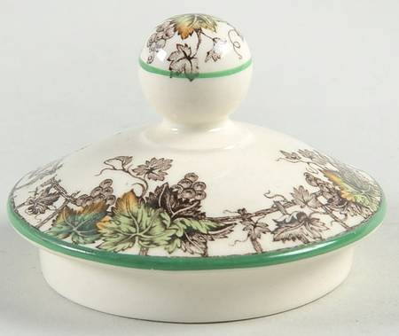 Byron Multicolor (Green Trim) Lid for Sugar Bowl