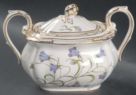 Campanula Sugar Bowl & Lid