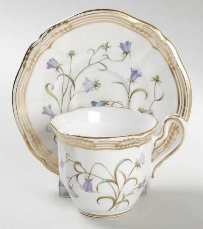 Campanula Flat Demitasse Cup & Saucer Set