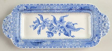 Camilla Blue (Earthenware, Scalloped) 1/4 Lb Butter No Lid