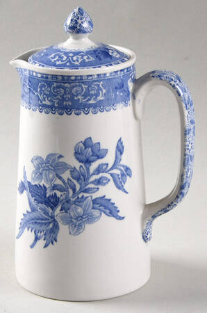 Camilla Blue (Earthenware, Scalloped) Hot Water Jug & Lid