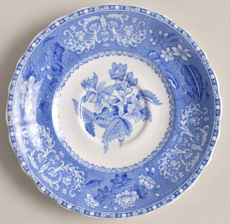 Camilla Blue (Earthenware, Scalloped) Saucer for Flat Cup