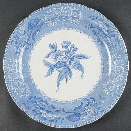 Camilla Blue (Earthenware, Scalloped) 14" Chop Plate (Round Platter)