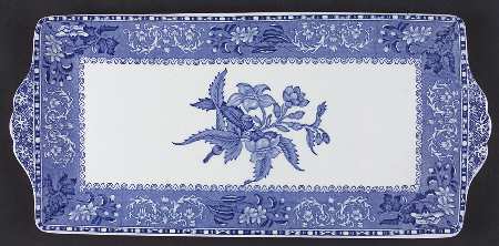 Camilla Blue (Earthenware, Scalloped) Large Sandwich Tray
