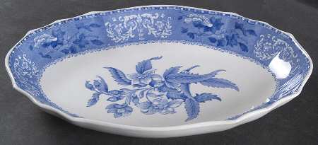 Camilla Blue (Earthenware, Scalloped) Celery