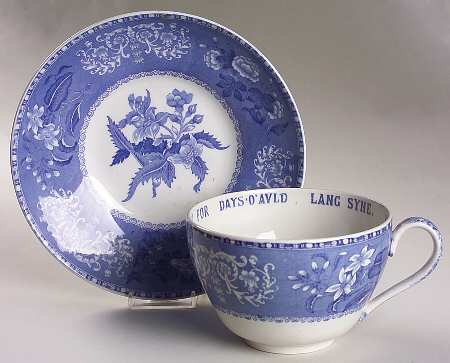 Camilla Blue (Earthenware, Scalloped) Joke Cup & Saucer Set