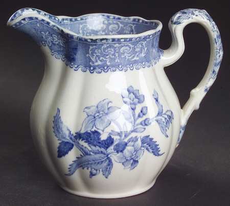 Camilla Blue (Earthenware, Scalloped) 8 Oz Jug