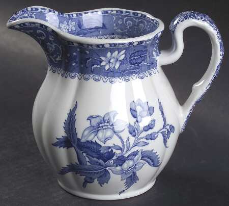 Camilla Blue (Earthenware, Scalloped) 16 Oz Pitcher