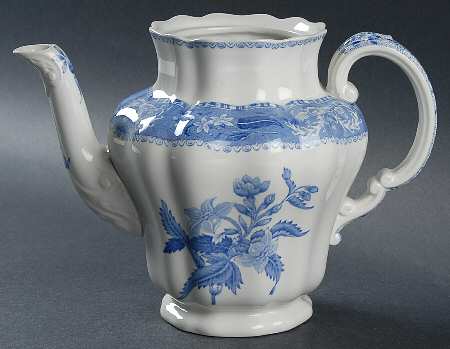 Camilla Blue (Earthenware, Scalloped) Coffee Pot No Lid