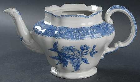 Camilla Blue (Earthenware, Scalloped) Teapot No Lid