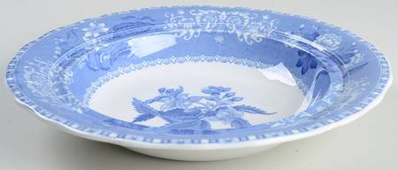 Camilla Blue (Earthenware, Scalloped) Muffin Dish No Lid