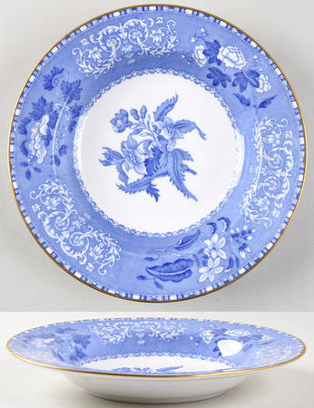 Camilla Blue (Bone, Smooth) Rim Soup Bowl