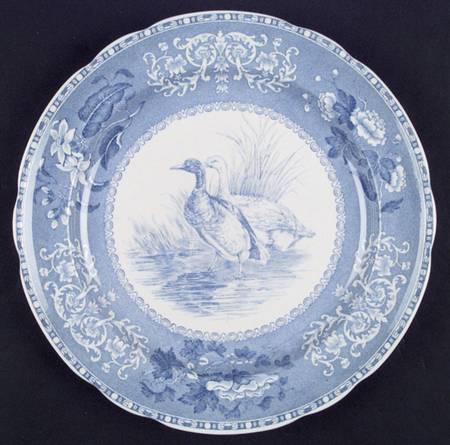 Camilla Blue (Game Bird Center) Dinner Plate