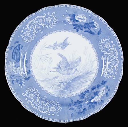 Camilla Blue (Game Bird Center) Dinner Plate