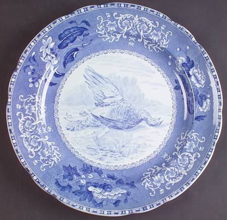 Camilla Blue (Game Bird Center) Dinner Plate