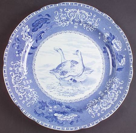 Camilla Blue (Game Bird Center) Dinner Plate