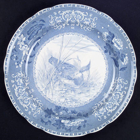 Camilla Blue (Game Bird Center) Dinner Plate