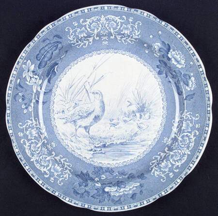 Camilla Blue (Game Bird Center) Dinner Plate