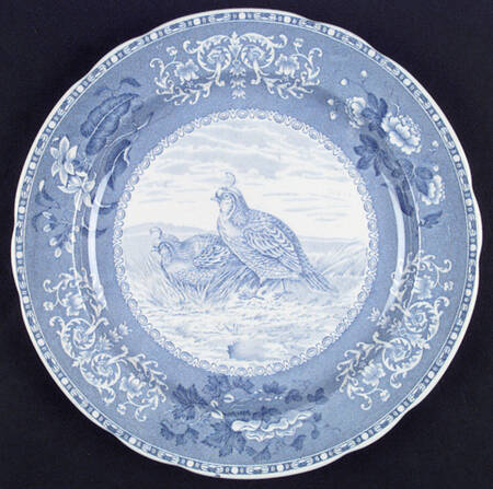 Camilla Blue (Game Bird Center) Dinner Plate